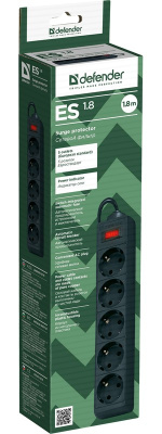 Defender ES 1.8 м 99484 Сетевой фильтр 2
