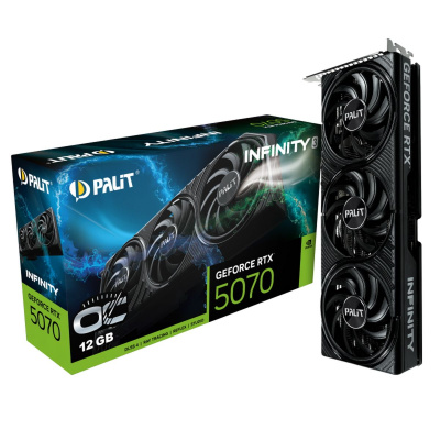 Palit RTX5070 INFINITY 3 OC 12GB GDDR7 NE75070S19K9-GB2050S Видеокарта