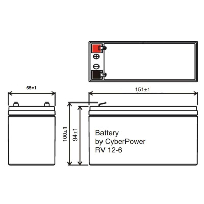 CyberPower RV 12-6 Аккумуляторная батарея
