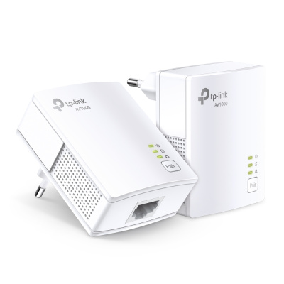 TP-Link TL-PA7017 KIT AV1000 Комплект гигабитных адаптеров Powerline со встроенной розеткой 1