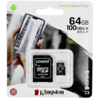 Kingston Canvas Select Plus microSDXC 64 ГБ Карта памяти SDCS2/64GB