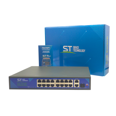 Space Technology ST-S163POE Коммутатор неуправляемый 4