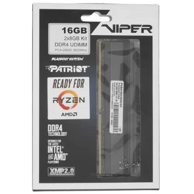Patriot Viper 4 Blackout 16 ГБ Оперативная память PVB416G360C8K 2