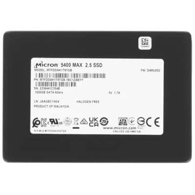 Micron 5400 MAX 1920GB Серверный SSD накопитель MTFDDAK1T9TGB-1BC1ZABYY 1