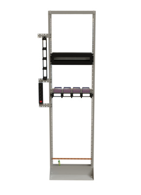 Hyperline ORL1-32-RAL7035 Открытая стойка 4