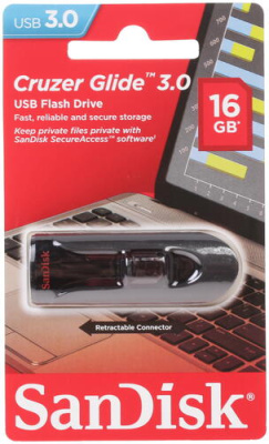SanDisk Cruzer Glide 16GB Флэш-накопитель SDCZ600-016G-G35 2