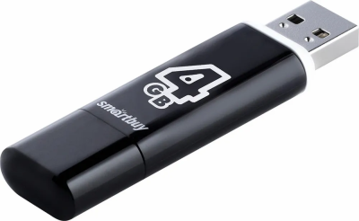 Smartbuy Glossy series Black 4Gb Флеш-накопитель SB4GBGS-K 1