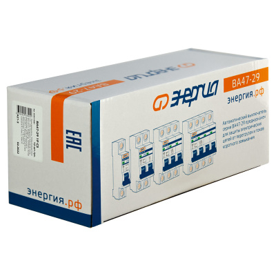 ЭНЕРГИЯ ВА47-29 1P 3А (С) 6кА (Е0301-0087) Автоматический выключатель 8