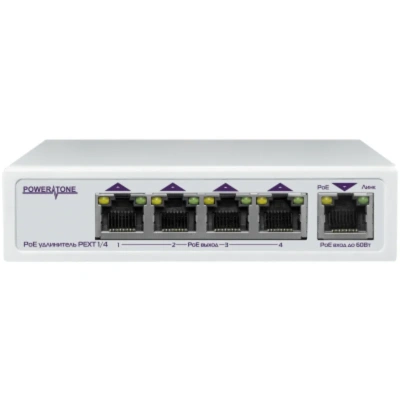 Powertone PEXT 1/4 PoE Коммутатор/удлинитель