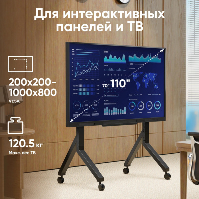 ONKRON TS2081 BLACK 4262392442813 Мобильная стойка 2