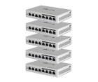 Ubiquiti UniFi Switch 8 60W (5-pack) (US-8-60W-5) Комплект из 5 коммутаторов