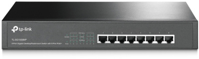 TP-Link TL-SG1008MP 8-портовый настольный/монтируемый в стойку гигабитный коммутатор с 8 портами PoE+