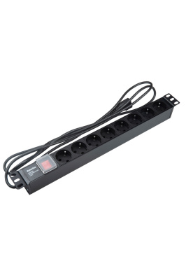 Hyperline SHE19-8SH-S-2.5IEC Блок розеток