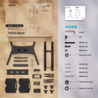 ONKRON TS1552 BLACK Мобильная стойка 10