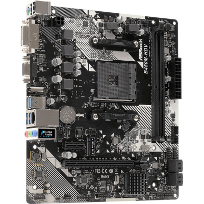 ASRock B450M-HDV R4.0 Материнская плата 2