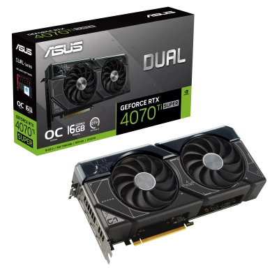 ASUS DUAL-RTX4070TIS-16G 90YV0KF4-M0NA00 Видеокарта 10