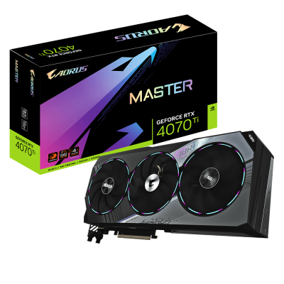 Gigabyte GeForce RTX 4070 Ti AORUS MASTER Видеокарта GV-N407TAORUS M-12GD 7