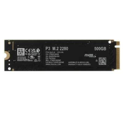Crucial CT500P3SSD8 Накопитель SSD 500 Gb M.2 1