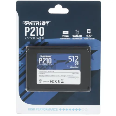 Patriot Memory P210 512 ГБ Накопитель SSD P210S512G25 3