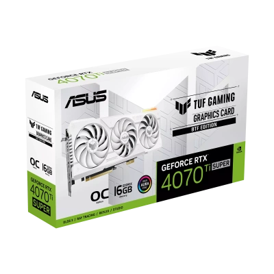 ASUS TUF-RTX4070TIS-O16G-BTF-WHITE 90YV0KI0-M0NA00 Видеокарта 12