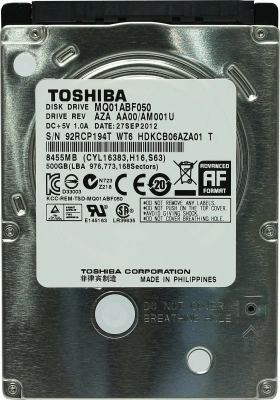 Toshiba 500 Гб MQ01ABF050 Жесткий диск