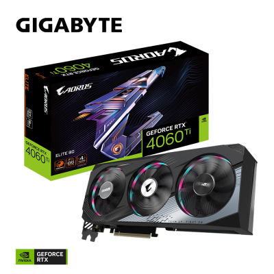 Gigabyte GeForce RTX 4060 Ti AORUS ELITE Видеокарта GV-N406TAORUS E-8GD 8