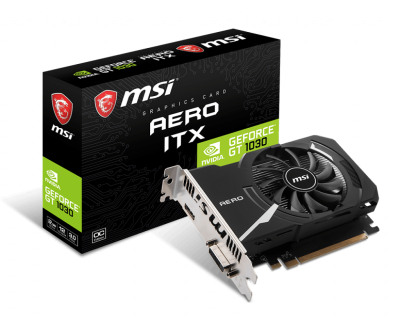 MSI GEFORCE GT 1030 AERO ITX 2GD4 OC Видеокарта 3