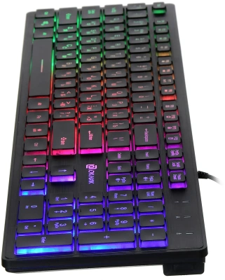 Oklick 550ML черный USB slim Multimedia LED 1061617 Клавиатура 5