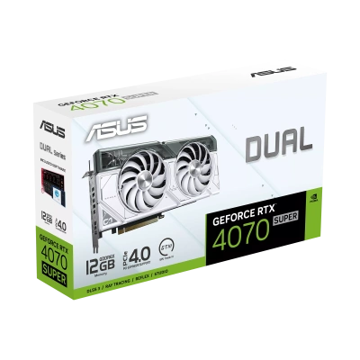 ASUS GeForce RTX 4070 SUPER DUAL-RTX4070S-12G-WHITE 90YV0K85-M0NA00 Видеокарта 10