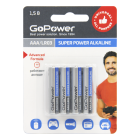 GoPower LR03 AAA BL4 Alkaline 1.5V 00-00015602 Батарейка AAA