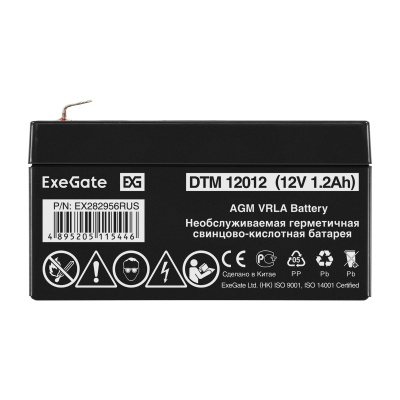 Exegate DTM 12012 EX282956RUS Аккумуляторная батарея 1