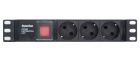 Hyperline SHE10-3SH-S-IEC Блок розеток 3