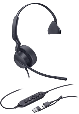 Yealink UH42 MONO UC USB-C/A Гарнитура проводная