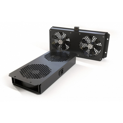 Hyperline TFAB-T2FR-RAL9004 Вентиляторный модуль