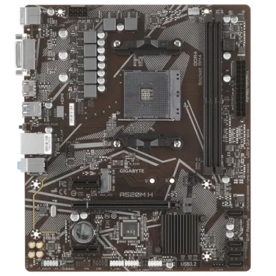 Gigabyte A520M H Материнская плата 1