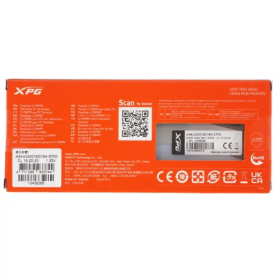 ADATA XPG SPECTRIX D60G RGB 16GB Оперативная память AX4U320016G16A-ST60 3