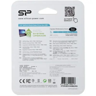 Silicon Power Ace A56 SATA накопитель SP256GBSS3A56B25 4