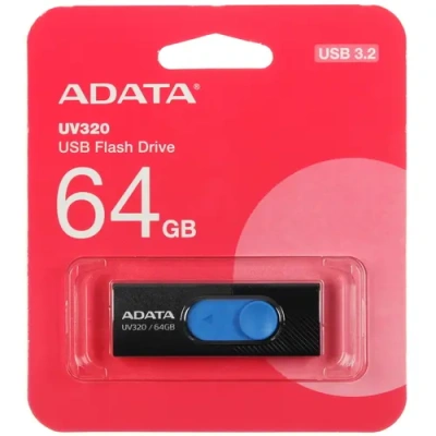 ADATA AUV320-64G-RBKBL Флэш-накопитель 1