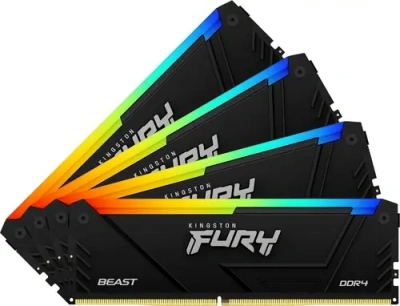 Kingston FURY Beast Black RGB KF436C17BB2AK4/32 Оперативная память 2