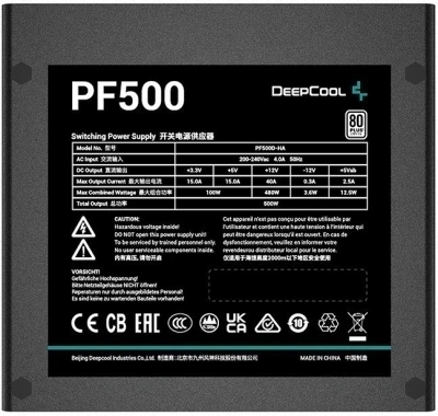 Deepcool PF500 80+ R-PF500D-HA0B-WDEU Блок питания 1