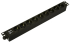 Hyperline SHE19-9SH-CB Блок розеток