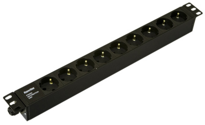 Hyperline SHE19-9SH-CB Блок розеток