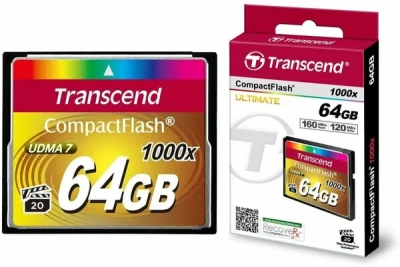 Transcend TS64GCF1000 64GB CompactFlash 1000x Карта памяти 2