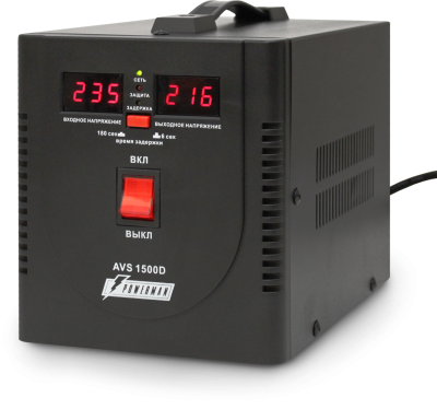 POWERMAN AVS 1500D BLACK Стабилизатор 1