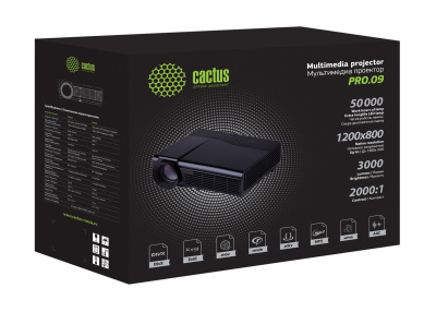 Cactus CS-PRO.09B.WXGA-A Проектор 2