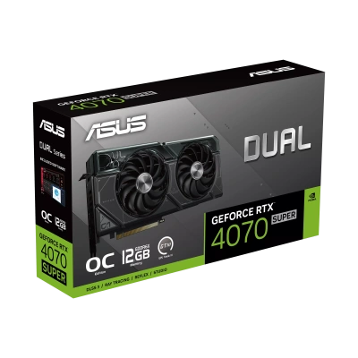 ASUS Dual GeForce RTX ™ 4070 SUPER OC Edition 12 ГБ GDDR6X DUAL-RTX4070S-O12G Видеокарта 90YV0K82-M0NA00 11