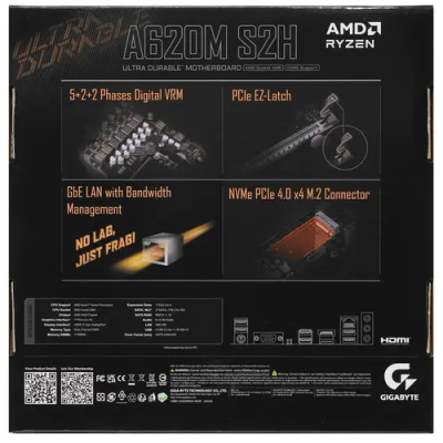 GIGABYTE A620M S2H Материнская плата  5
