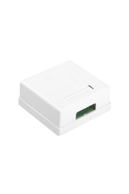 Hyperline SB1-2-8P8C-C5E-WH Розетка компьютерная 1