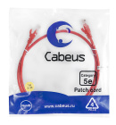Cabeus PC-UTP-RJ45-Cat.5e-1m-RD Патч-корд U/UTP