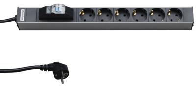 Hyperline SHT19-6SH-B-2.5EU Блок розеток 1